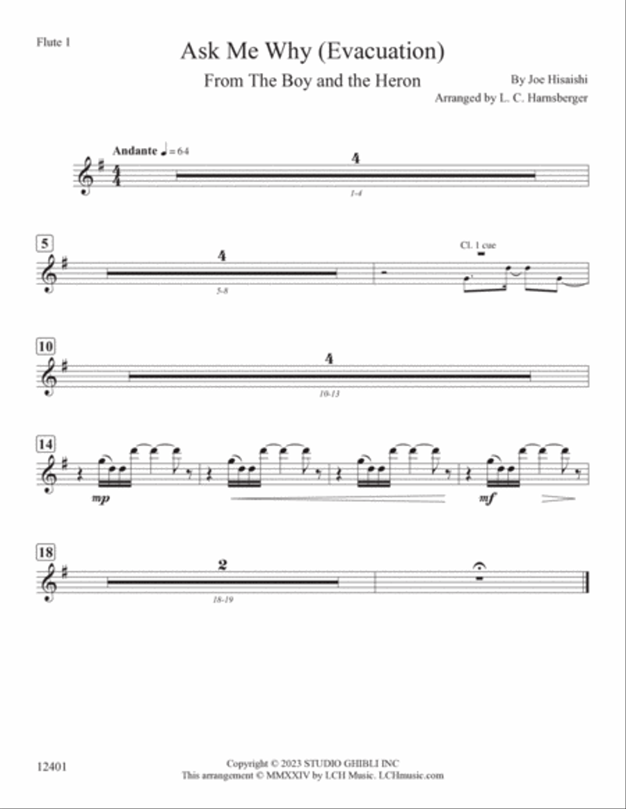 Ask Me Why (Evacuation) Full Orchestra scores gallery preview page 5