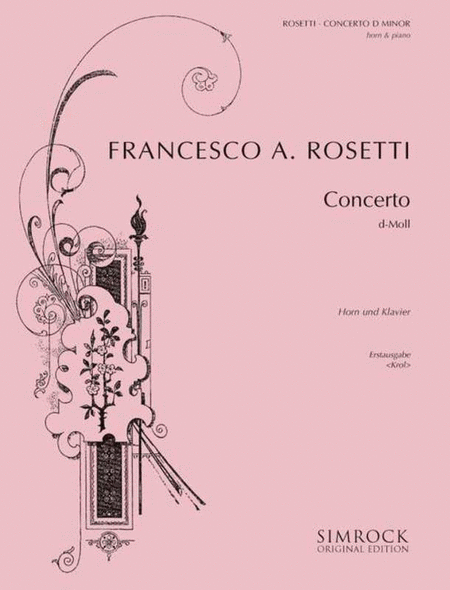 Rosetti - Horn Concerto In D Minor C38 Horn/Piano