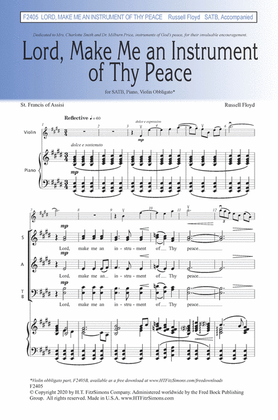 Book cover for Lord, Make Me an Instrument of Thy Peace