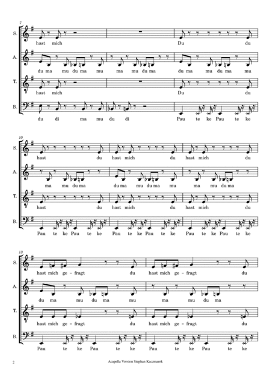 Du Hast 4-Part scores gallery preview page 2