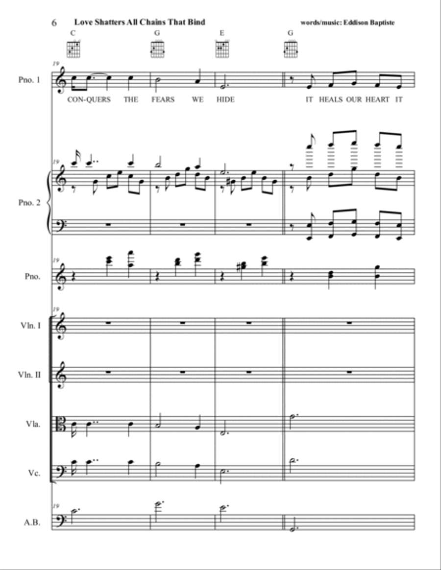 Love Shatters Love Shatters Large Ensemble scores gallery preview page 6