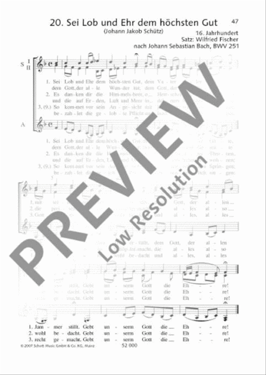 Sei Lob und Ehr dem höchsten Gut SSA scores gallery preview page 2