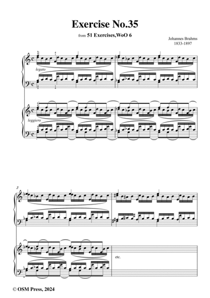 Brahms-Exercise No.35,WoO 6 No.35,for Piano image number null