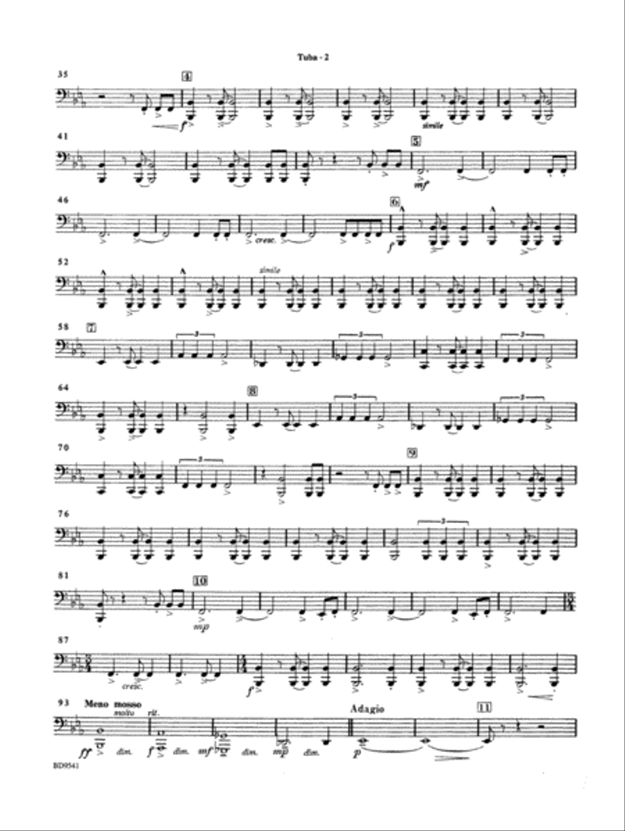 Alvamar Overture: Tuba Concert Band scores gallery preview page 2