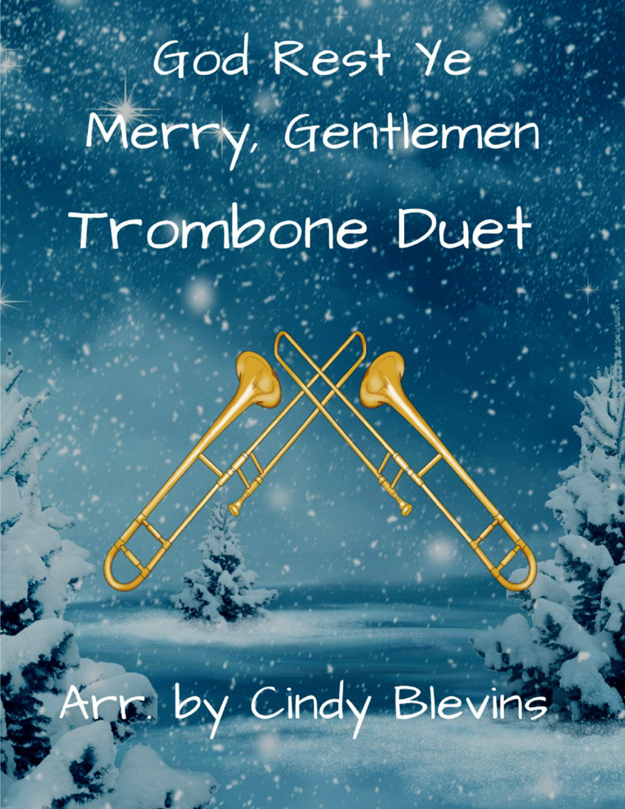 God Rest Ye Merry, Gentlemen, for Trombone Duet image number null