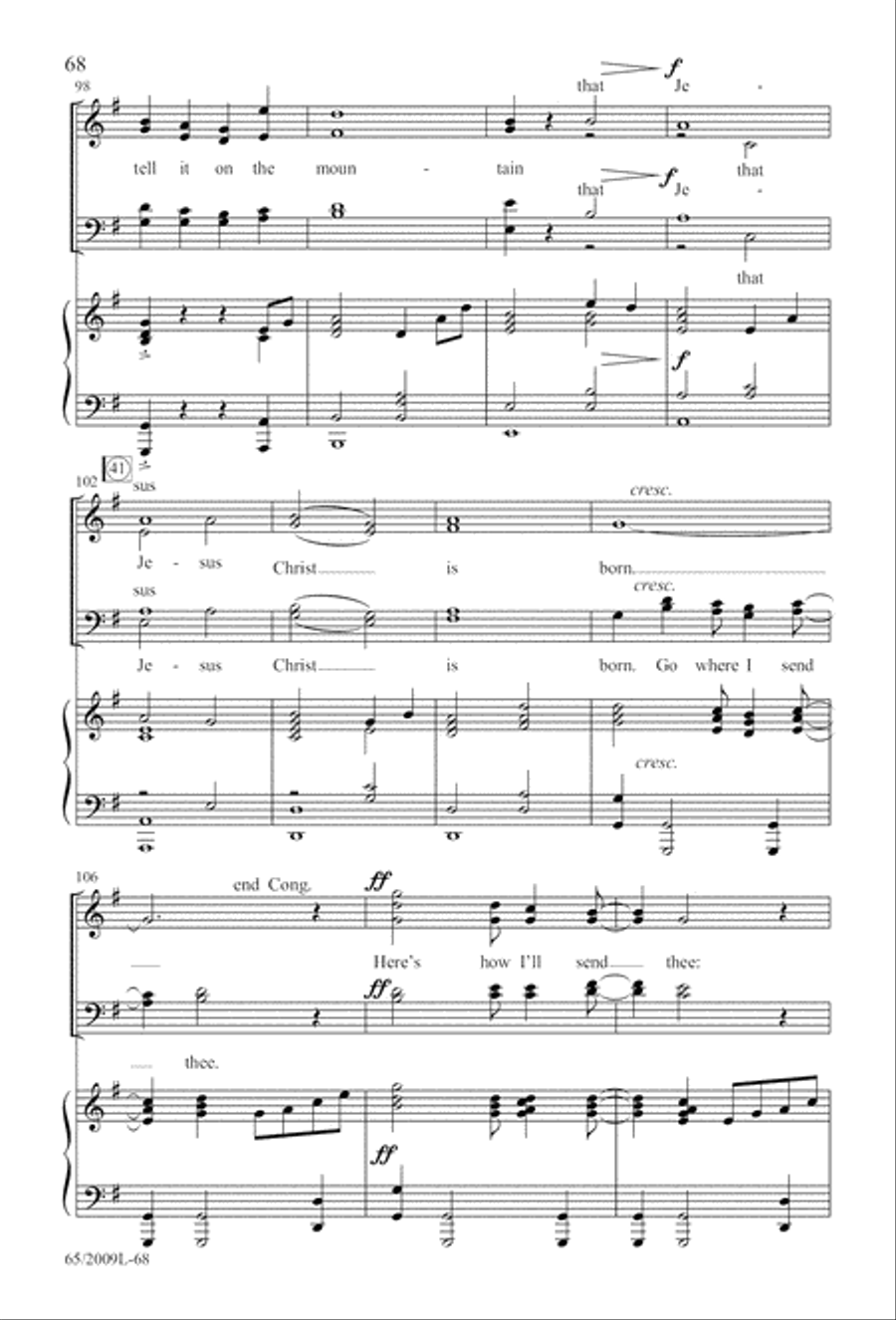 Rise Up! A New Light A-Comin’ 4-Part scores gallery preview page 69