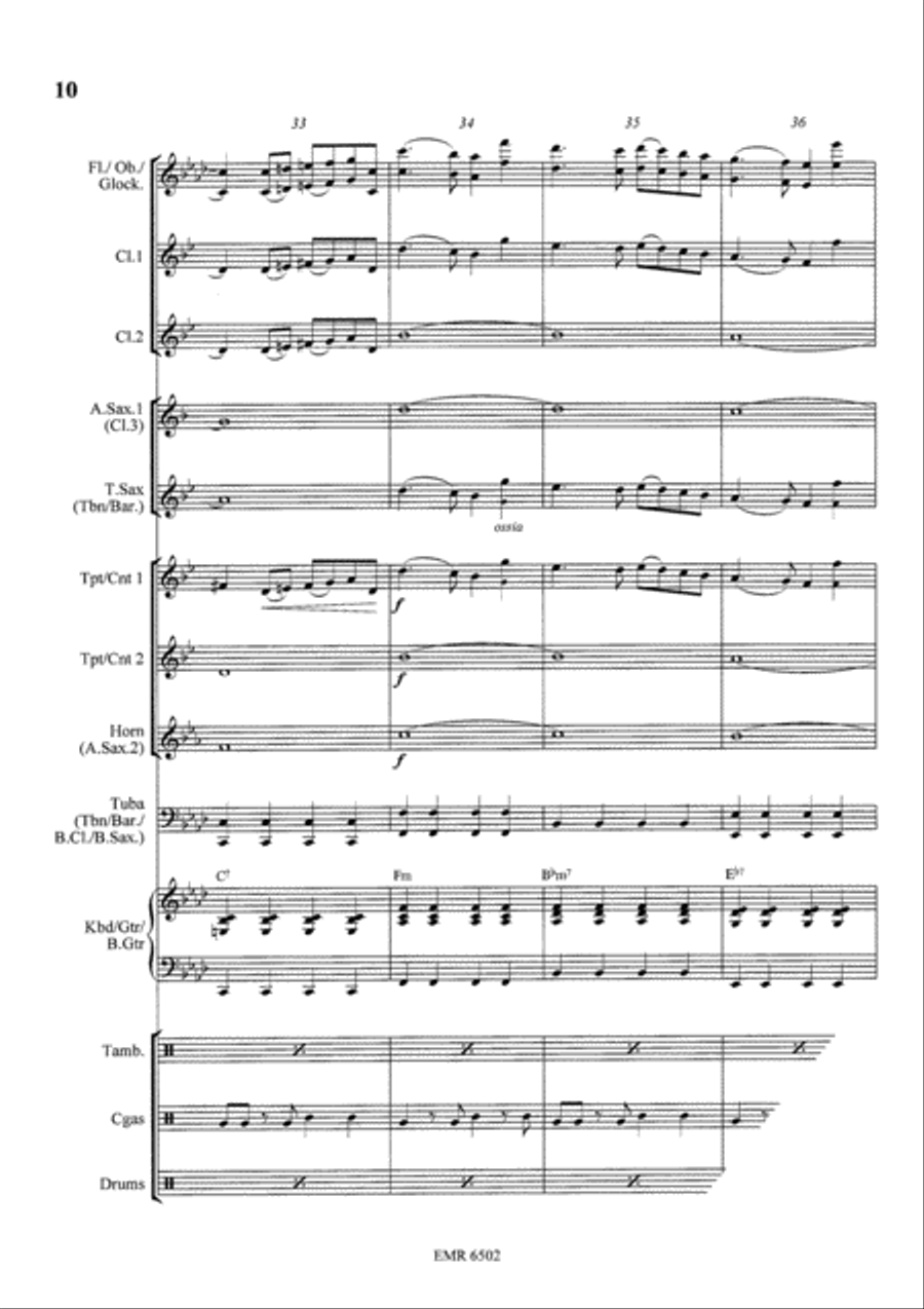 I Will Survive Concert Band scores gallery preview page 10