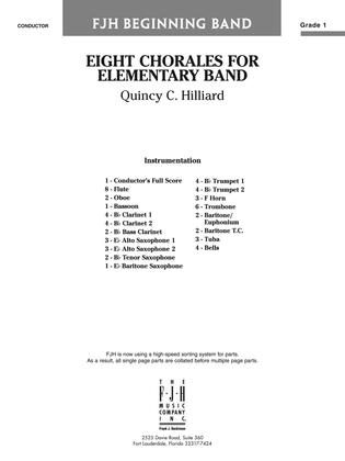 Eight Chorales for Elementary Band: Score