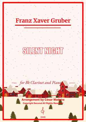 Silent Night - Bb Clarinet and Piano (Full Score)