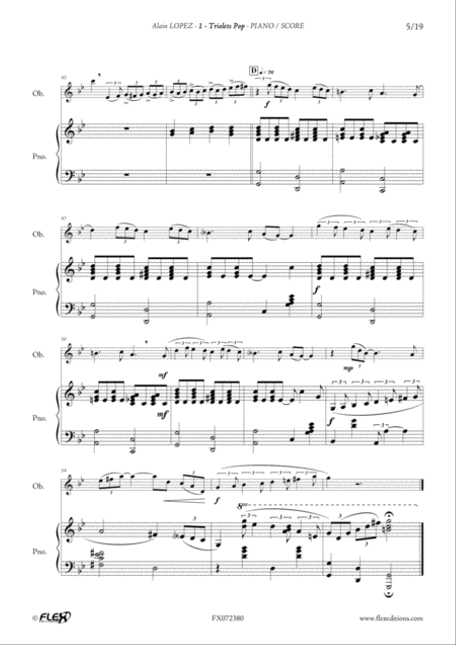 Oboe'Again - End of Cycle I - Volume 1 Piano scores gallery preview page 6