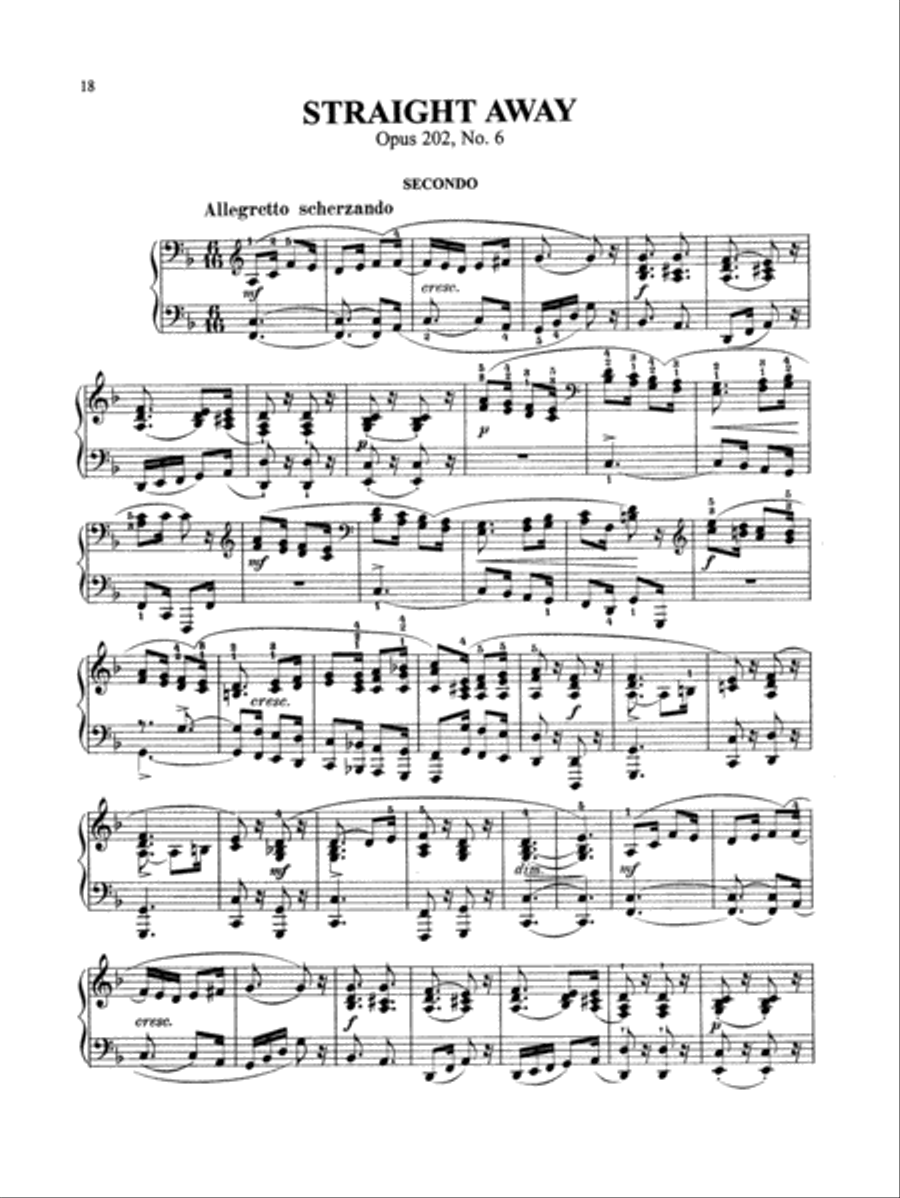 Gurlitt: Stray Leaves, Op. 202 Piano Duet scores gallery preview page 1