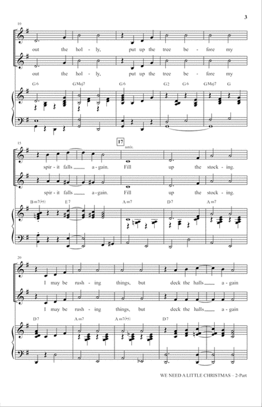 We Need A Little Christmas (from Mame) (arr. Mark Hayes) 2-Part scores gallery preview page 2
