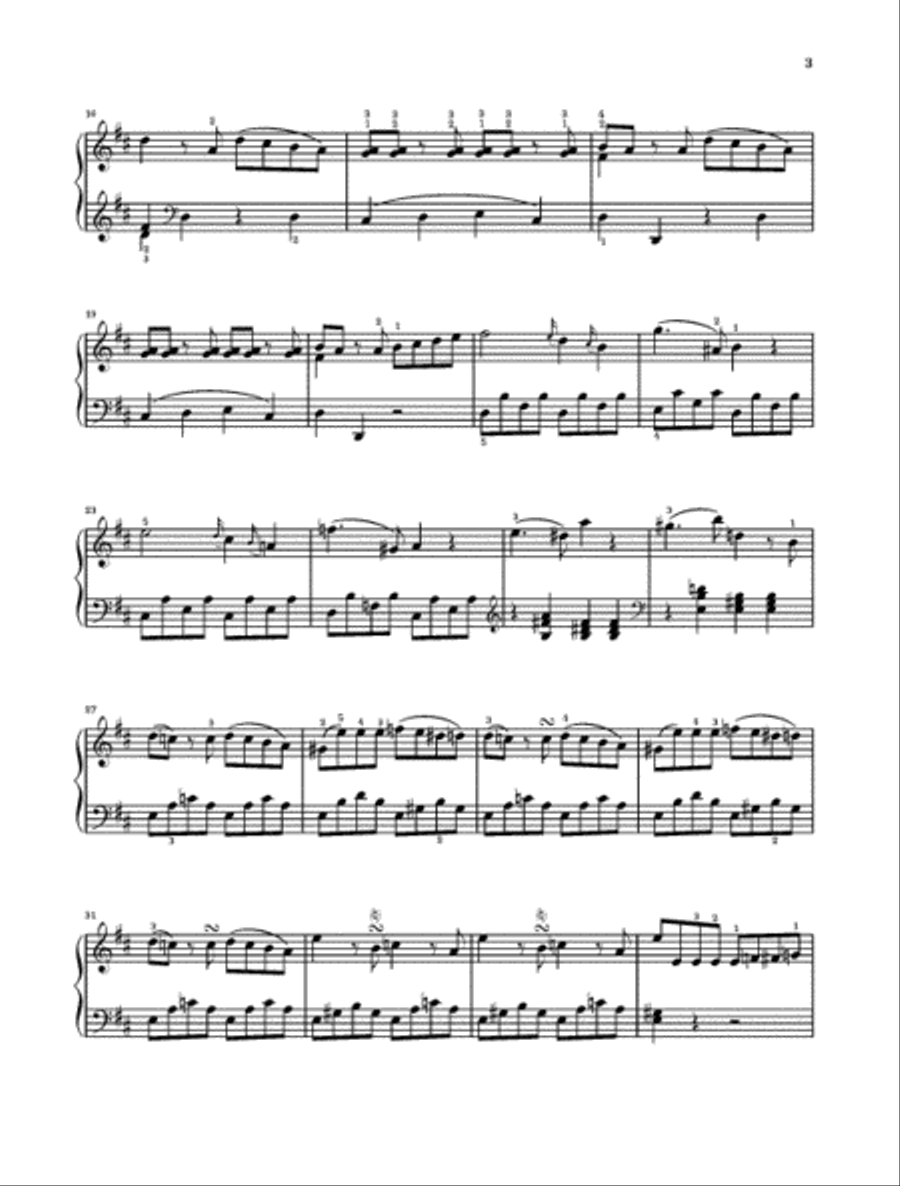 Wolfgang Amadeus Mozart – Rondo in D Major K. 485 Piano Solo scores gallery preview page 3