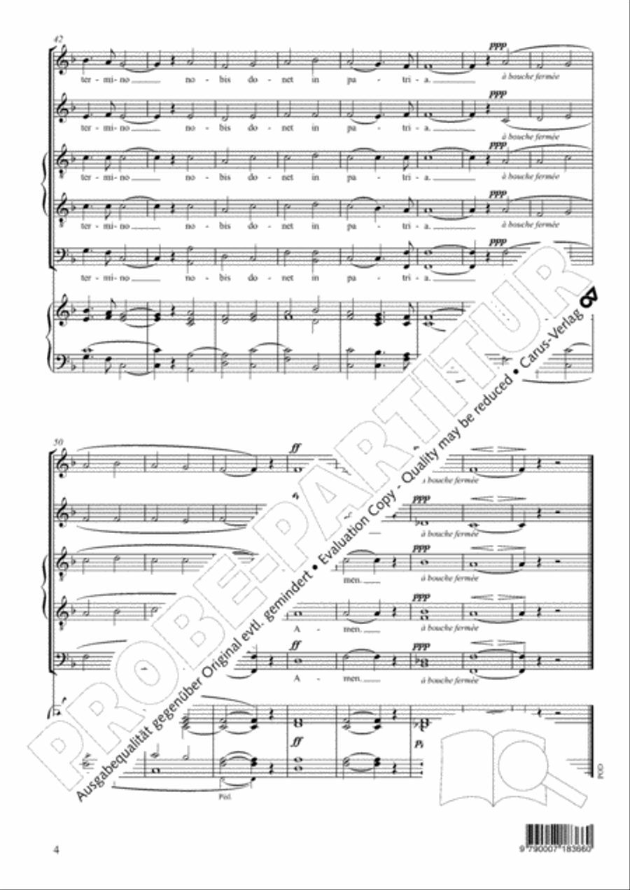 O salutaris de Dugue SATTB scores gallery preview page 5