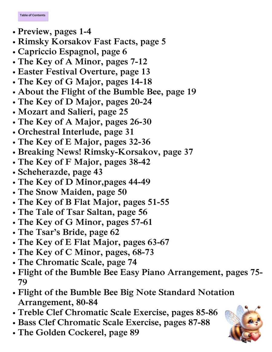 Learn to Play the Classics Flight of the Bumble Bee Edition Piano Method scores gallery preview page 2