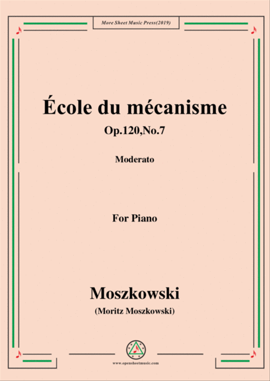 Duvernoy-École du mécanisme,Op.120,No.7,for Piano Piano Solo scores gallery preview page 1