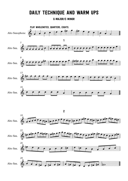 G-major/E-minor Technique and warm ups image number null