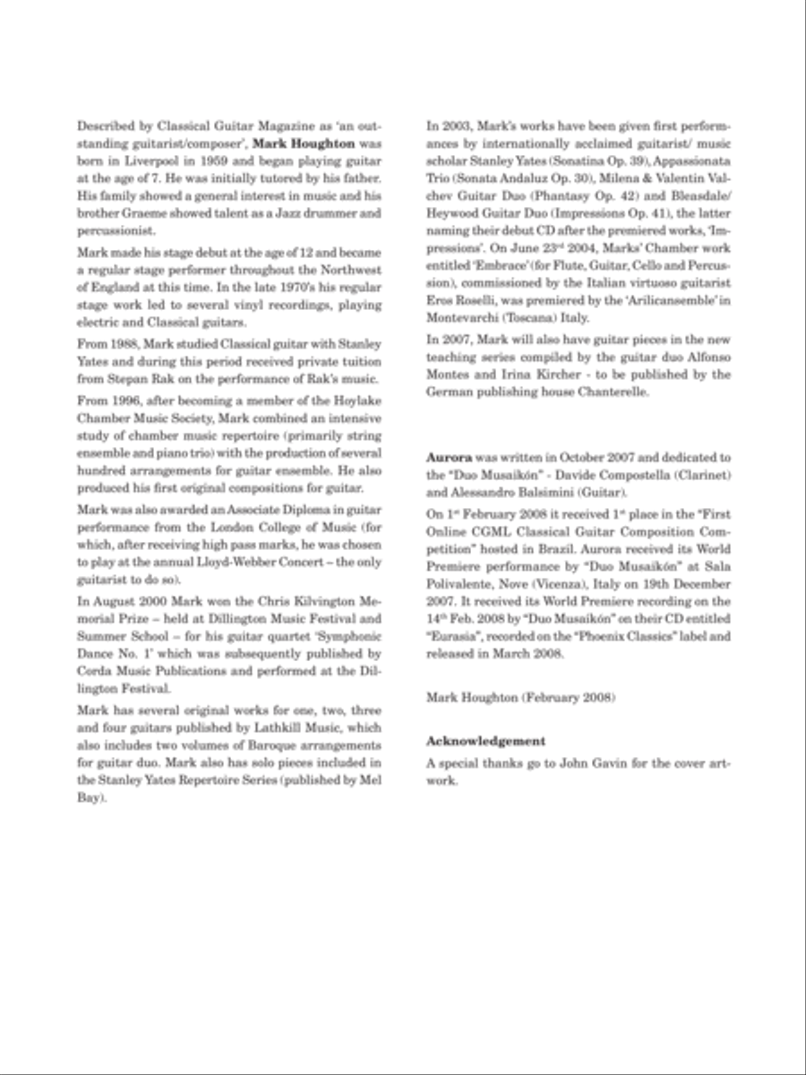 Aurora Clarinet scores gallery preview page 2