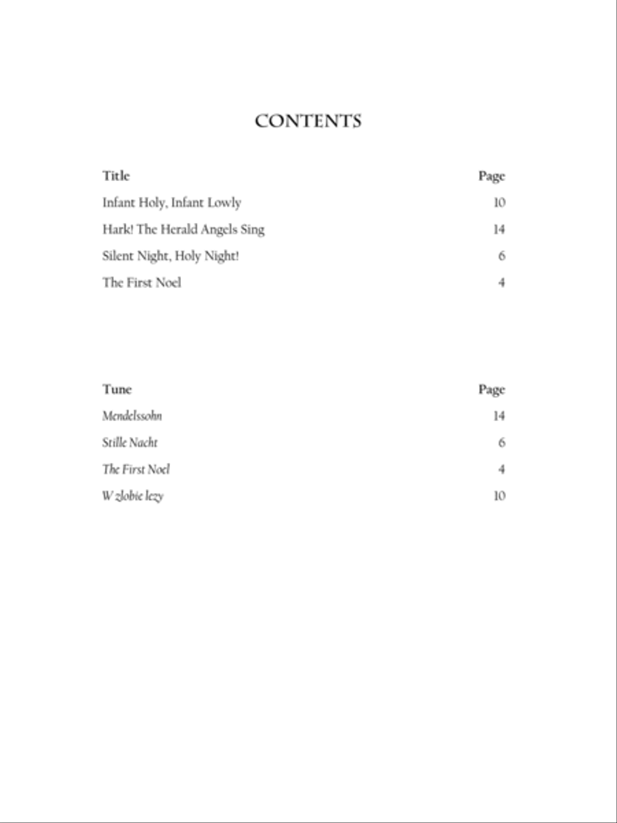 Noel! Four Christmas Carol Preludes for Organ Organ Solo scores gallery preview page 2