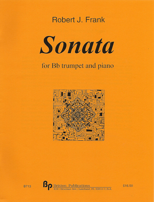 Book cover for Sonata for Trumpet and Piano