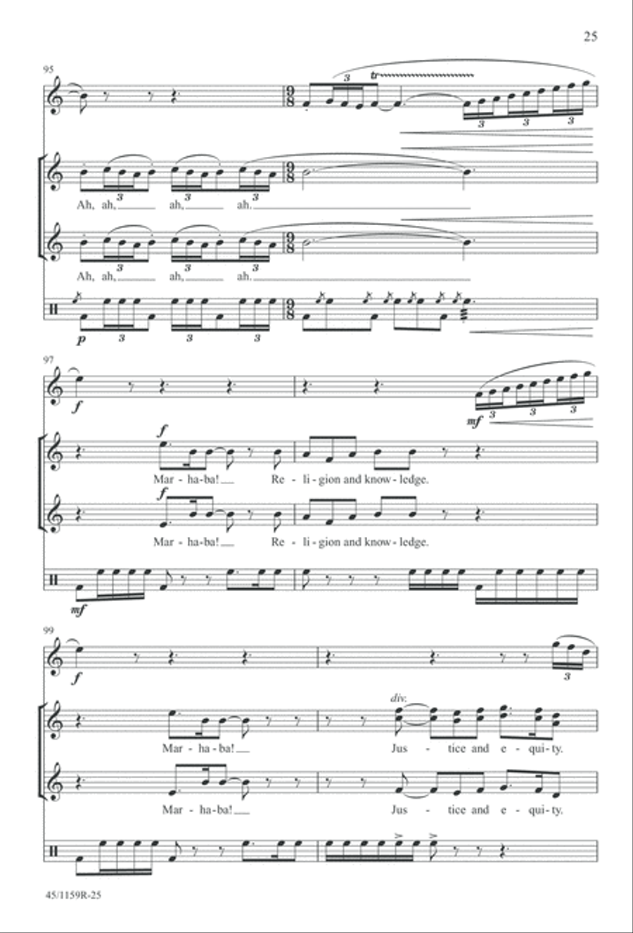 The Day of Hope - Choral/Full Score SSAA scores gallery preview page 25