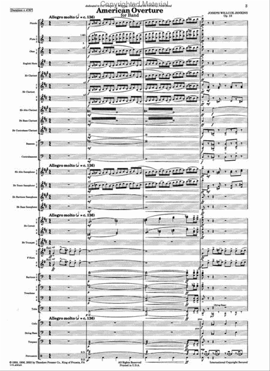 American Overture American Overture Concert Band scores gallery preview page 2