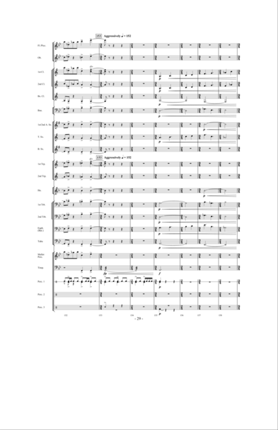 Saturn: The Ringed Planet Concert Band scores gallery preview page 28