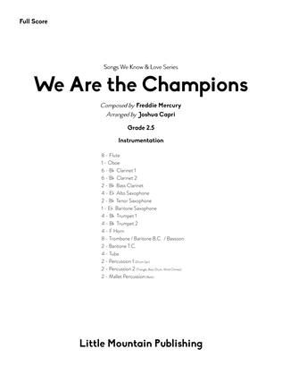 We Are The Champions