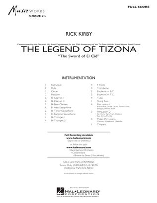 The Legend of Tizona - Full Score