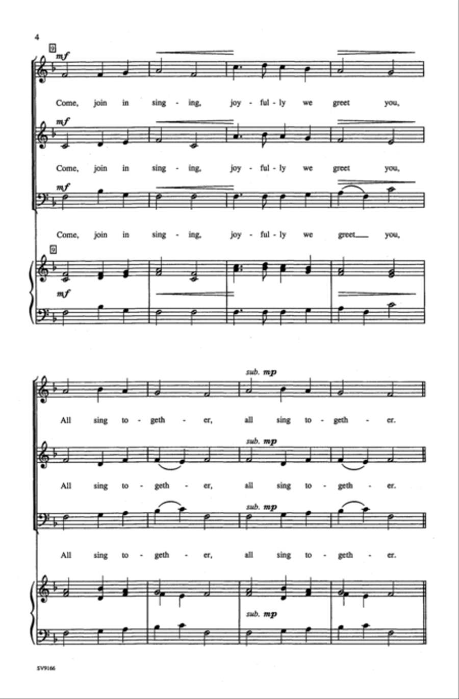 Come, Join in Singing 3-Part scores gallery preview page 10