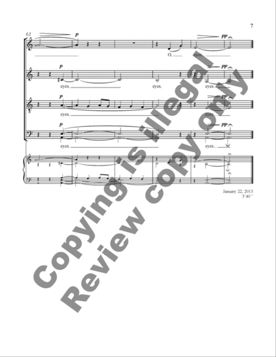 In love with the beautiful eyes Divisi scores gallery preview page 8