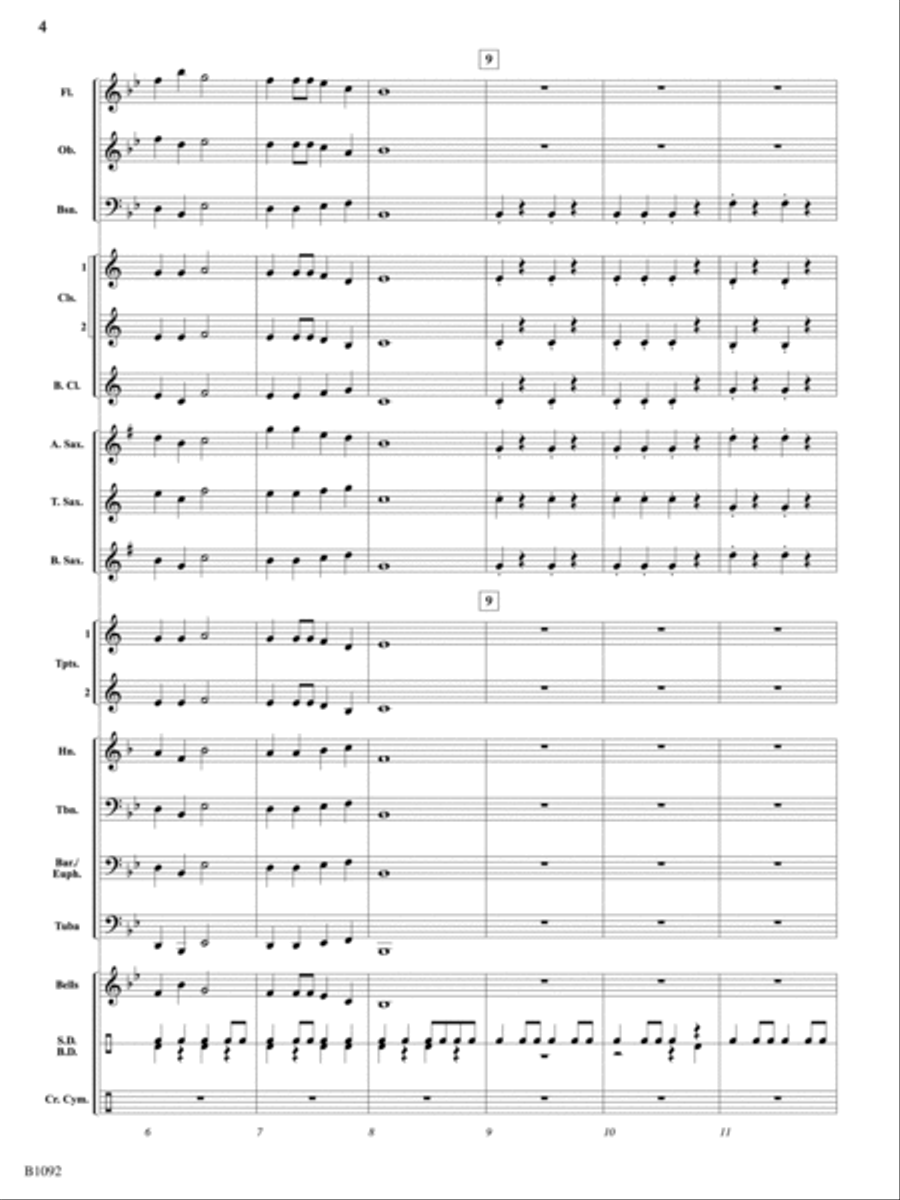 Dragonfly: Score Concert Band scores gallery preview page 4