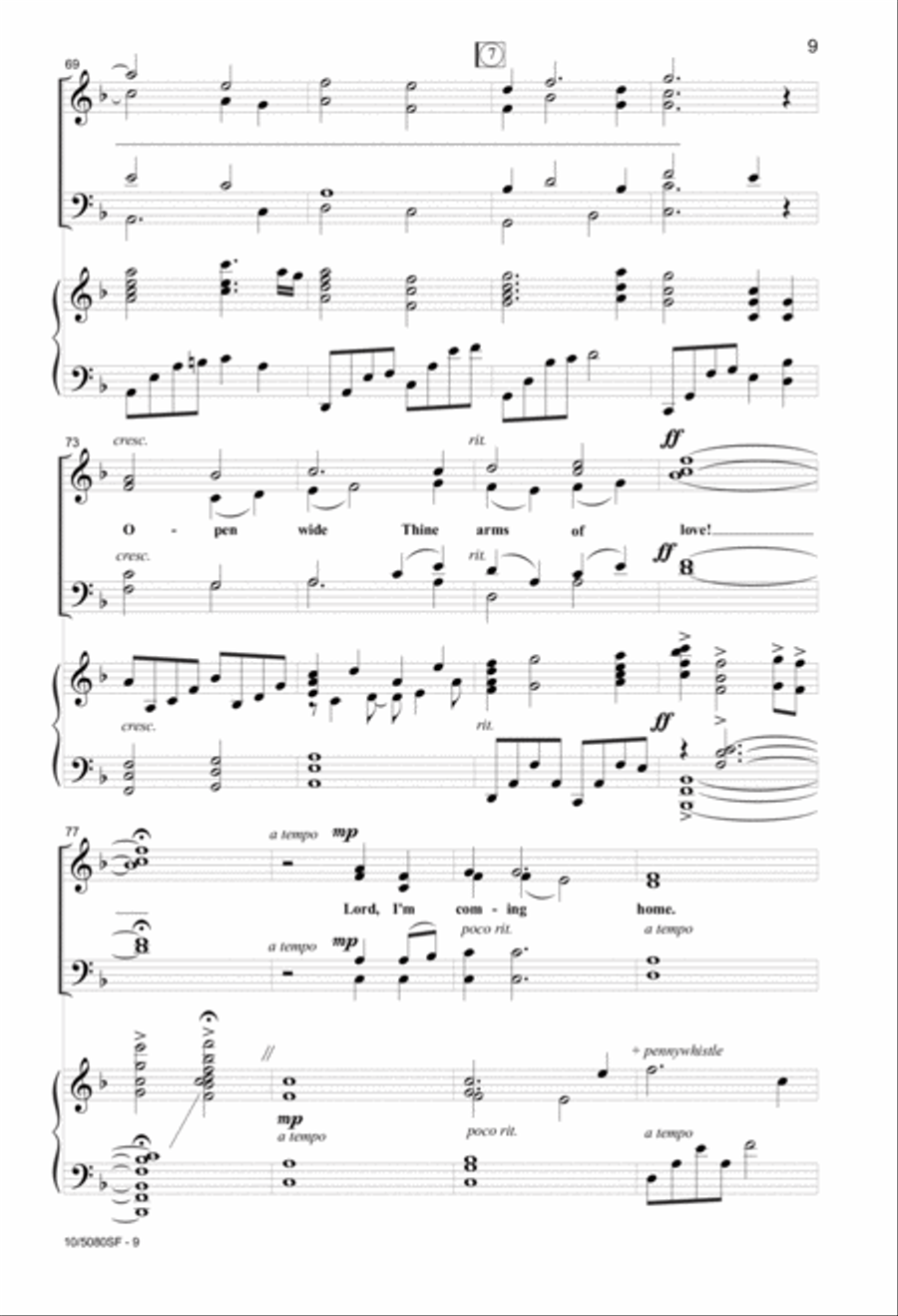 Lord, I'm Coming Home Lord, I'm Coming Home 4-Part scores gallery preview page 8