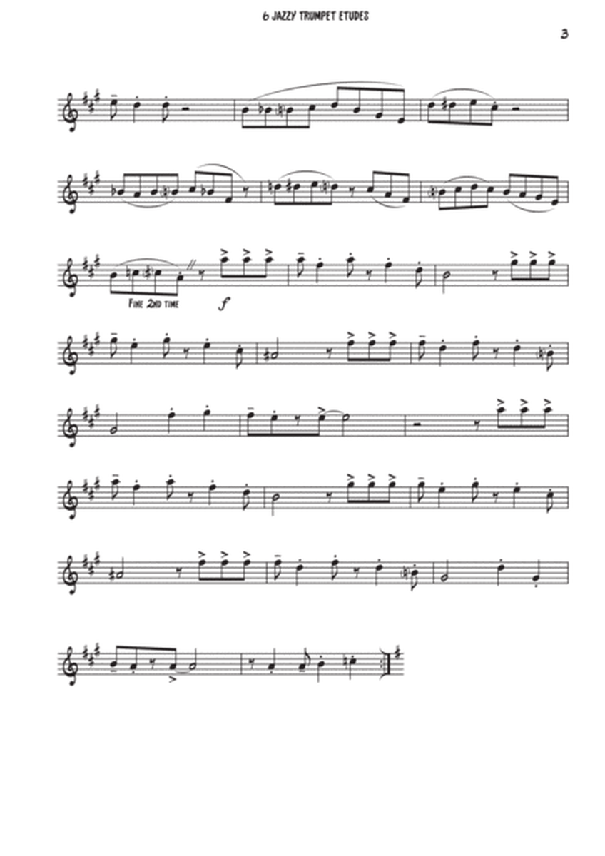 6 jazzy Trumpet etudes
