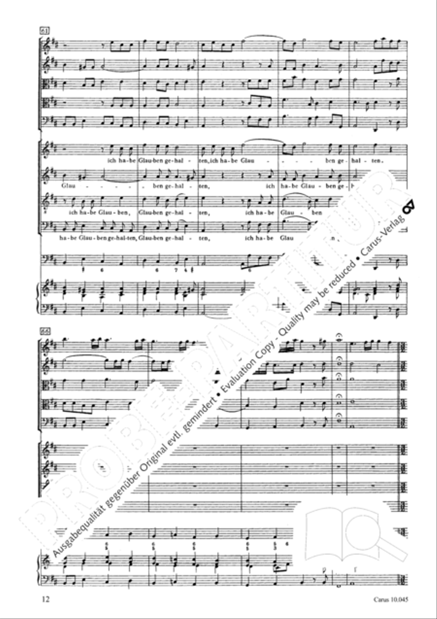 Die Zeit meines Abschieds ist vorhanden 4-Part scores gallery preview page 13