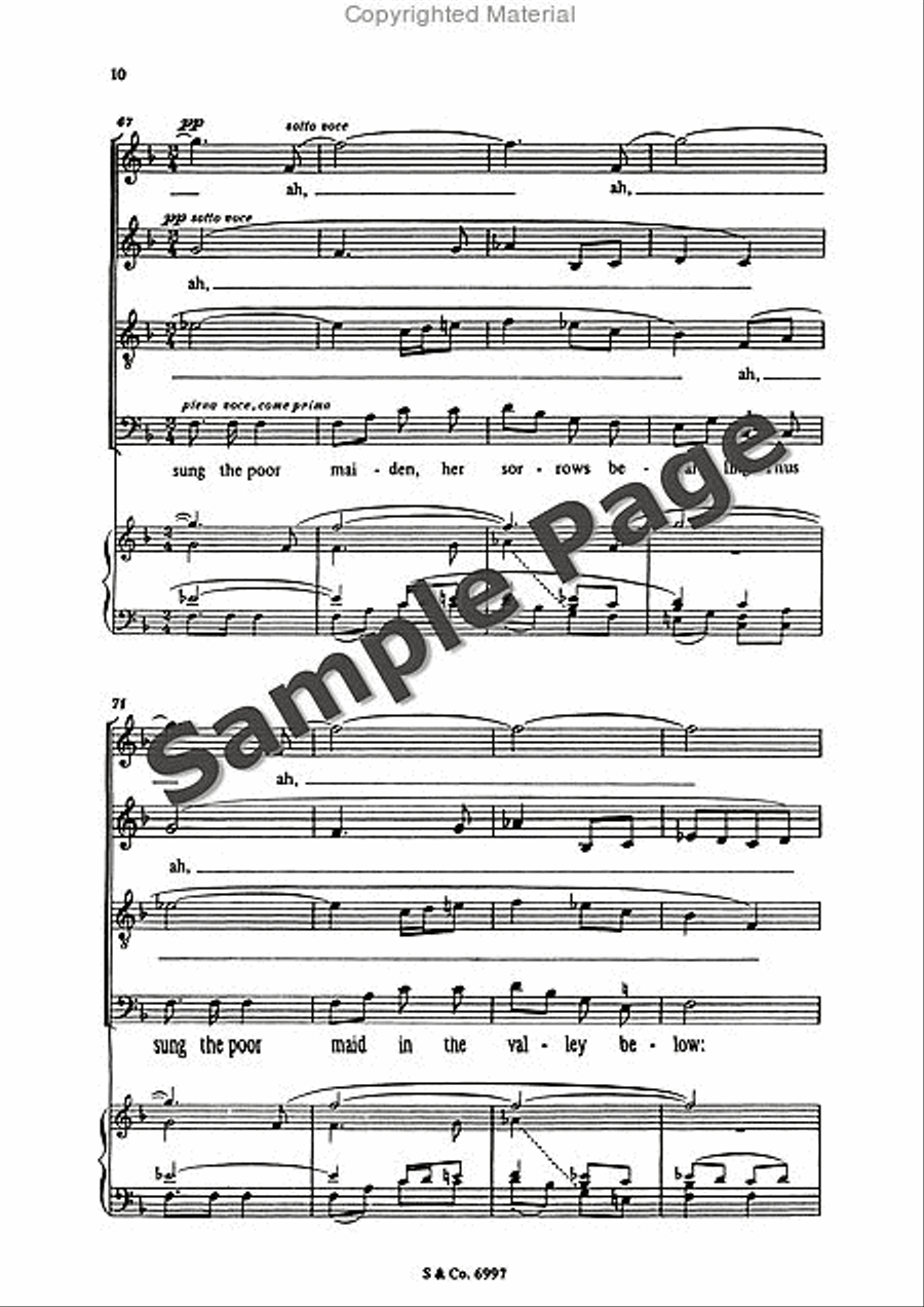 Early One Morning 4-Part scores gallery preview page 11