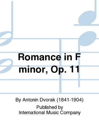 Book cover for Romance in F minor, Op. 11