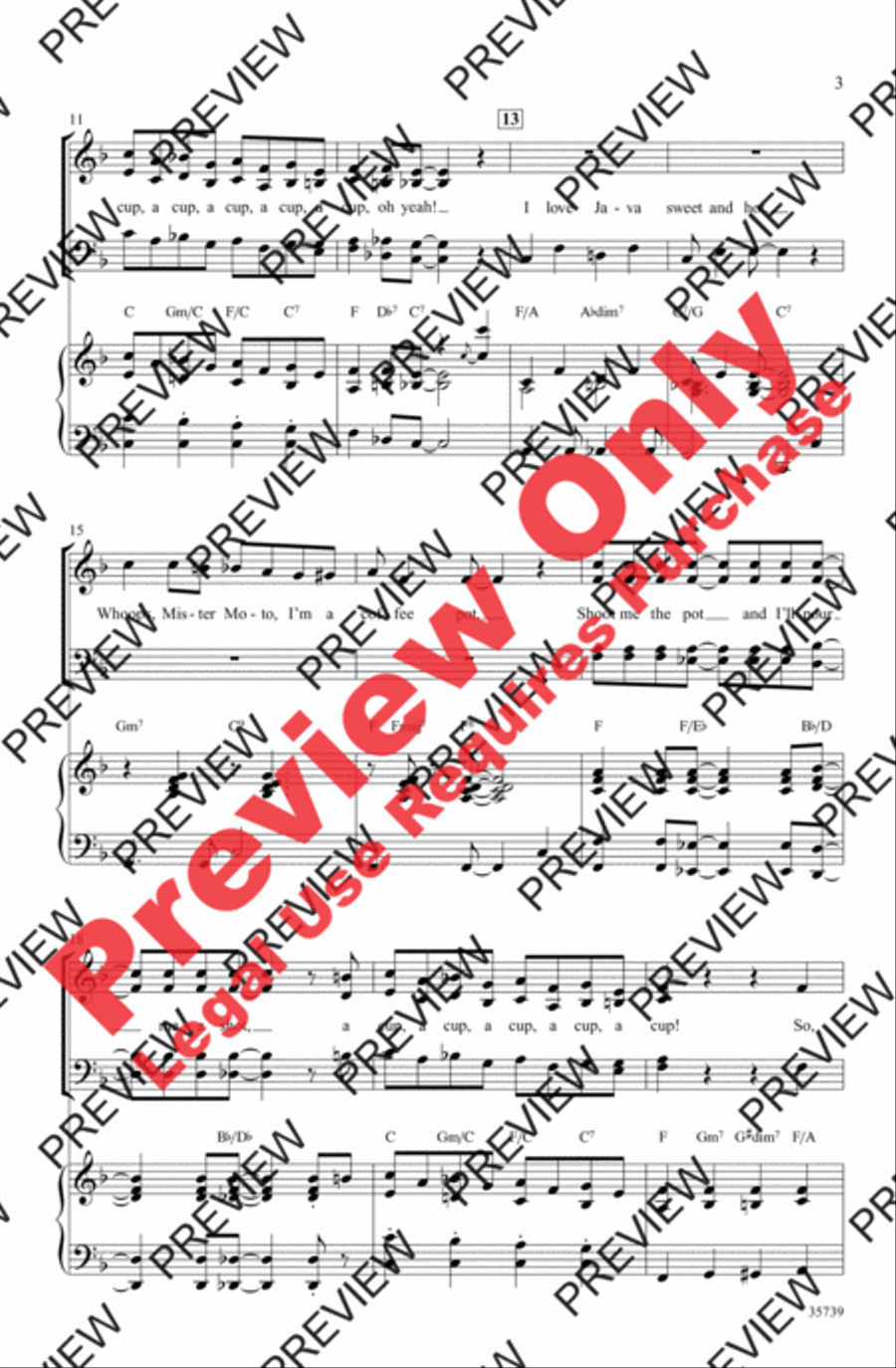 Java Jive 4-Part scores gallery preview page 3