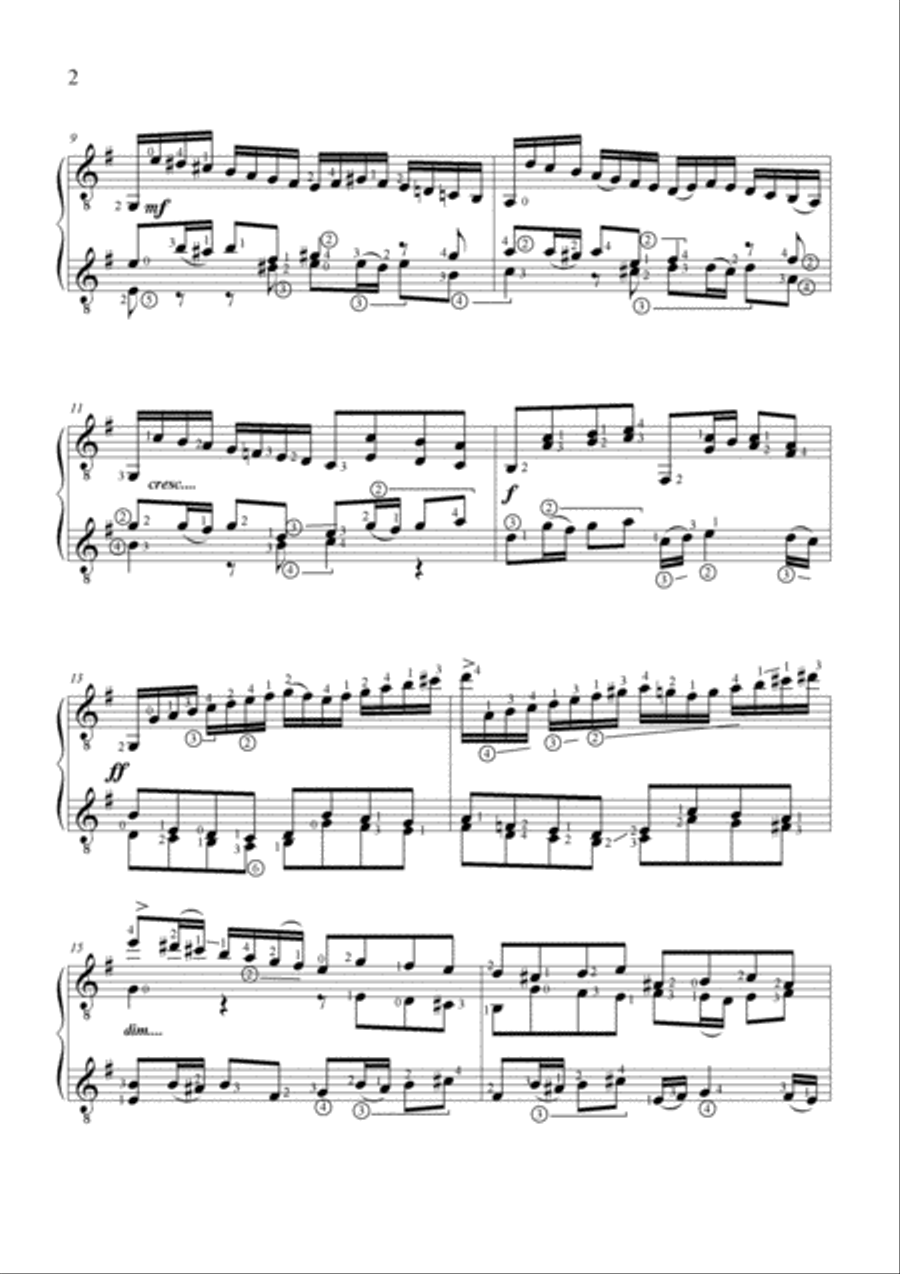 Fuga n.2 Fuga n.2 Classical Guitar scores gallery preview page 3