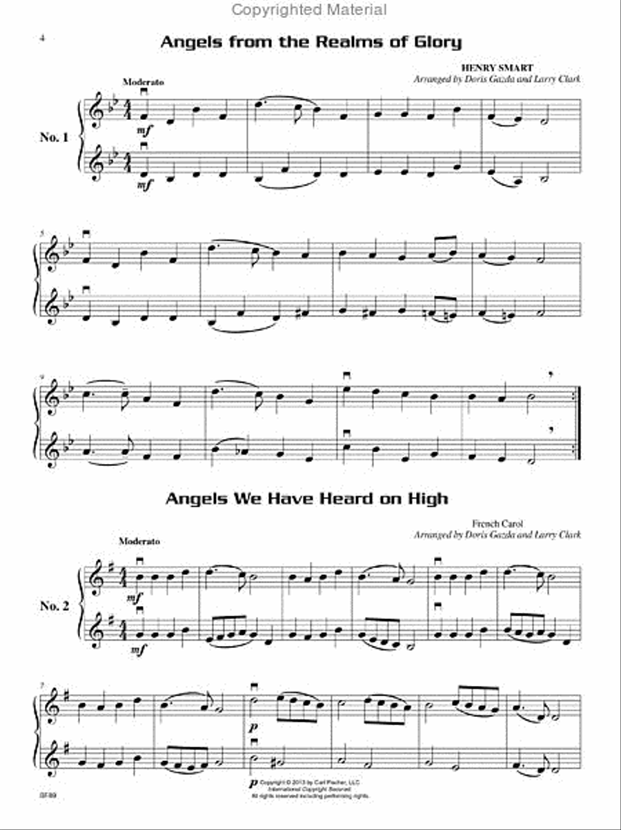 Compatible Christmas Duets for Strings String Orchestra scores gallery preview page 2