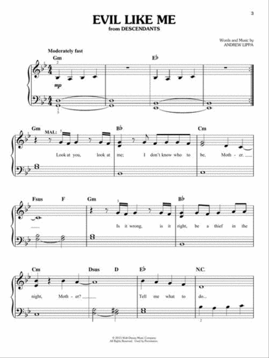 <br>Sheet music extract