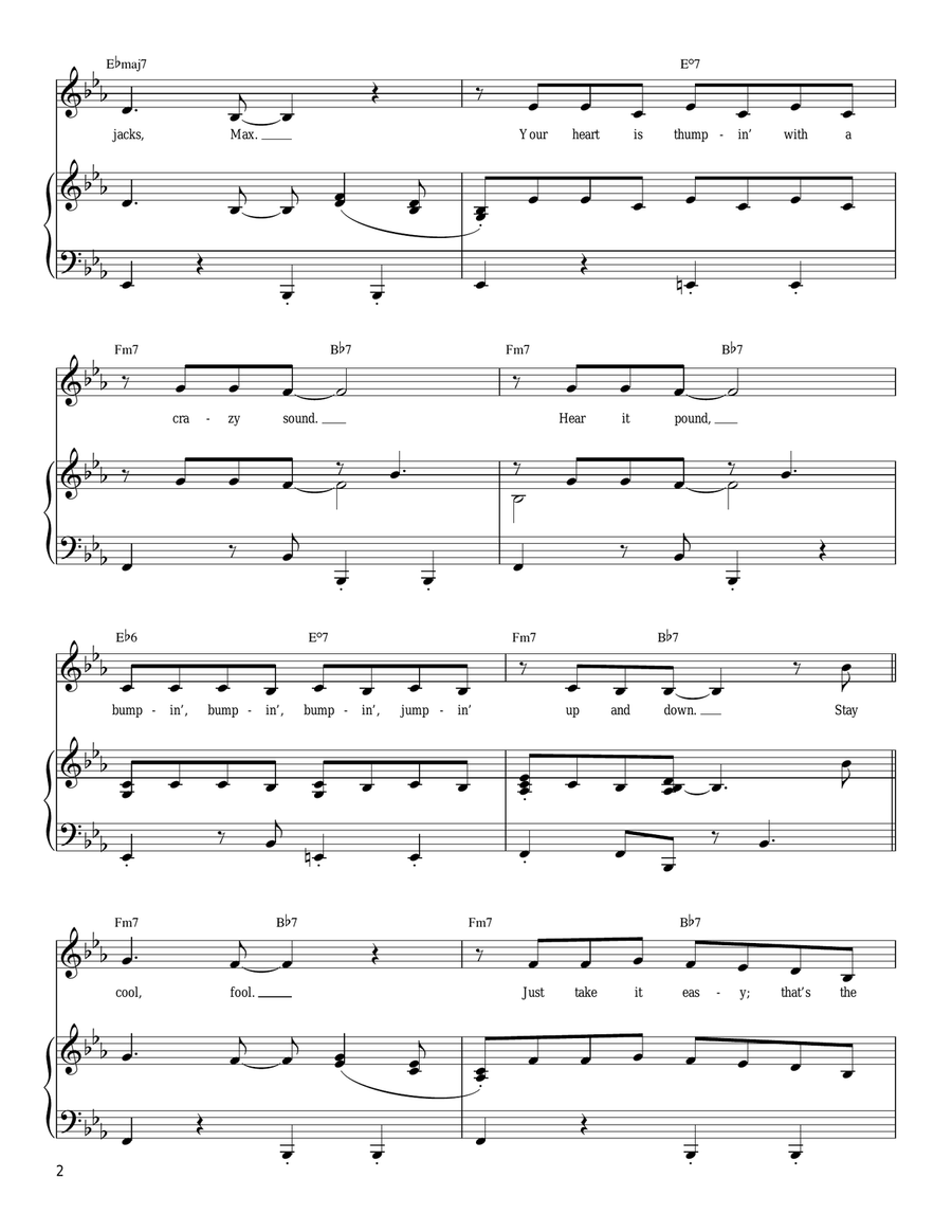 Relax Max Piano, Vocal, Guitar scores gallery preview page 2