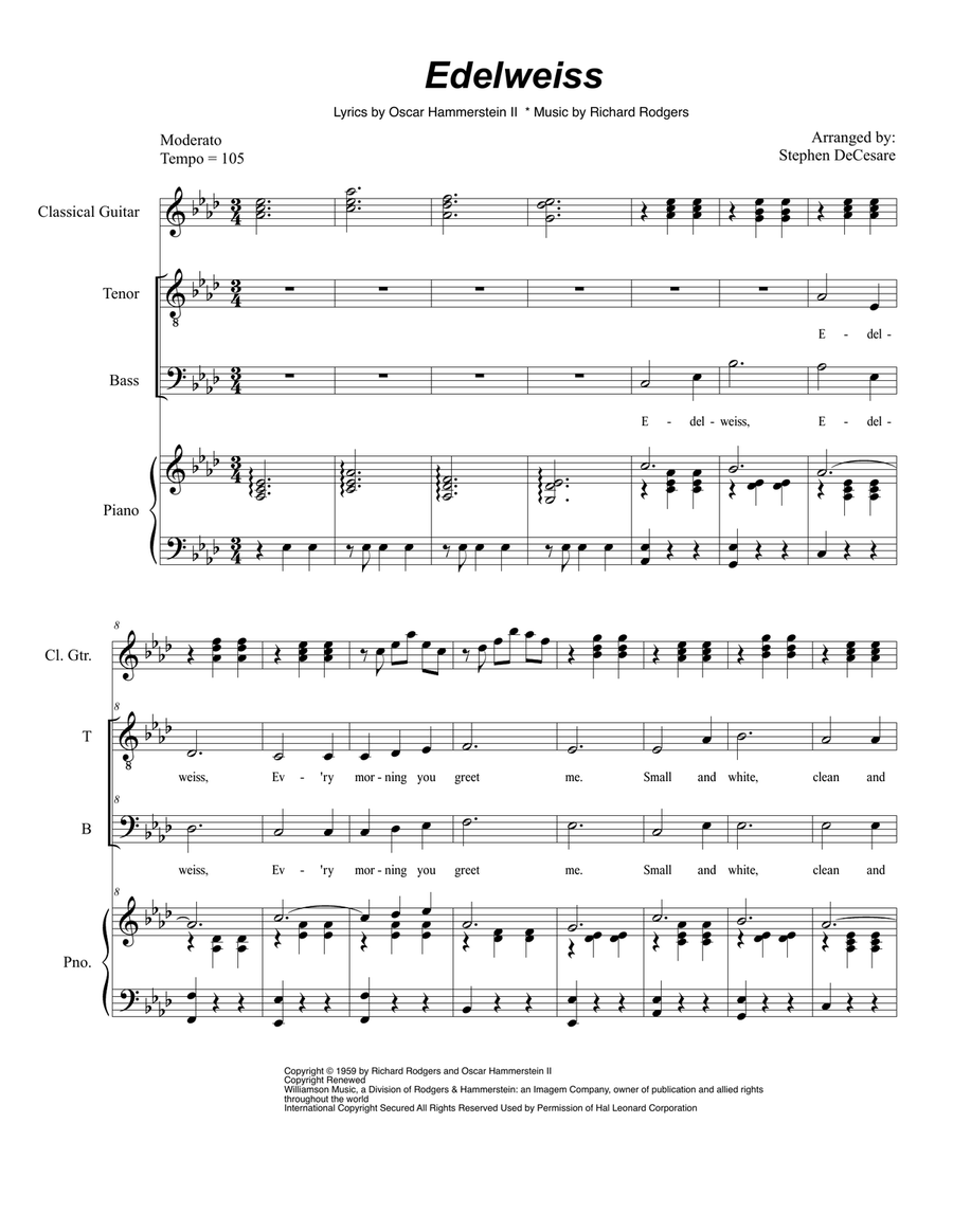 Edelweiss Vocal Duet scores gallery preview page 1