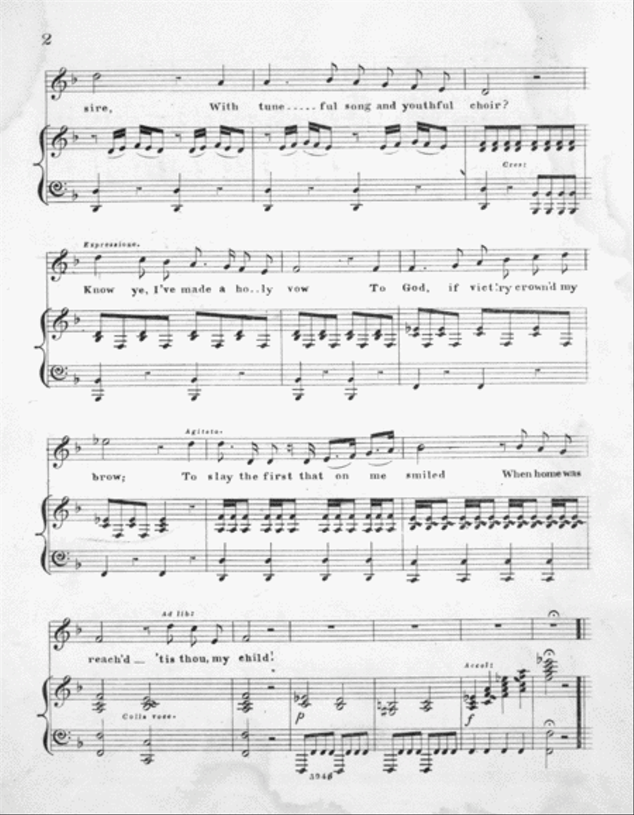 My Beauteous Child. Recitaive and Air Voice scores gallery preview page 2