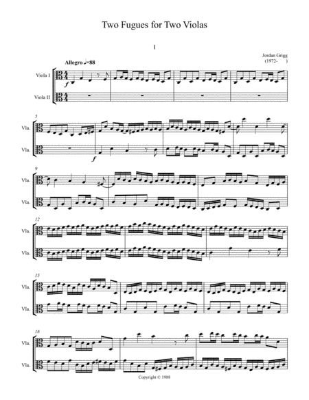 Two Fugues for Two Violas image number null