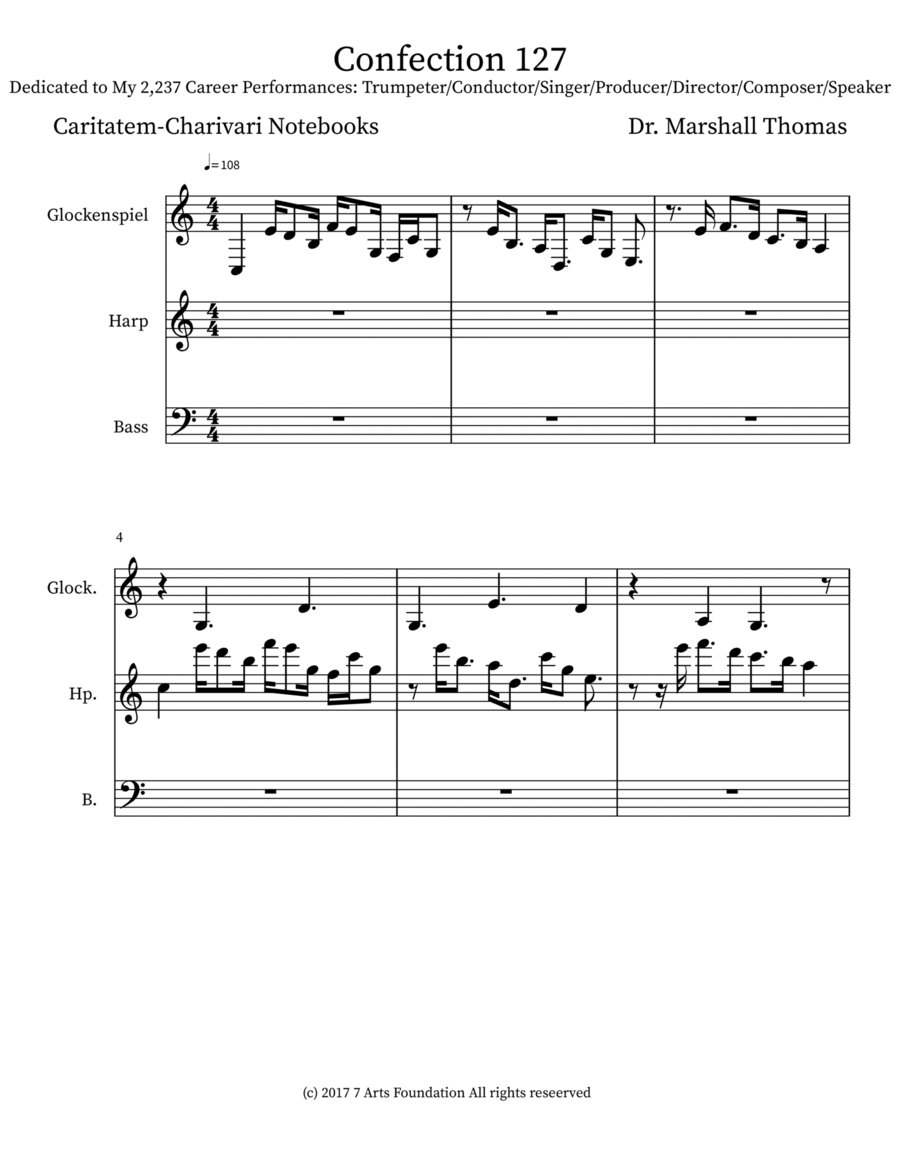 Confection 127 Confection 127 Double Bass scores gallery preview page 1