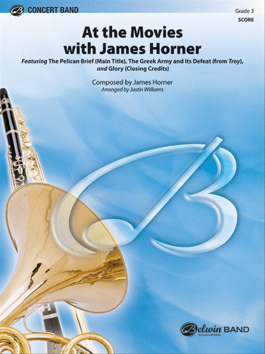 At the Movies with James Horner Concert Band scores gallery preview page 1