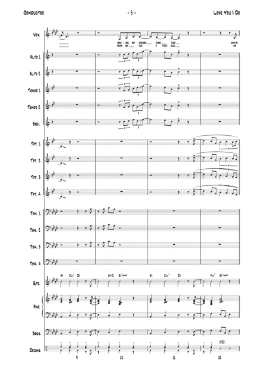 Love You I Do Love You I Do Jazz Ensemble scores gallery preview page 5