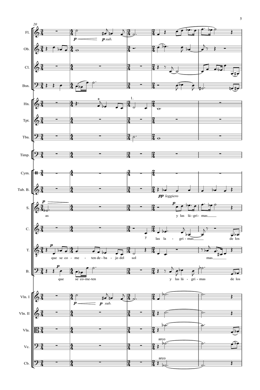 Elegía a los Inocentes Caídos Choir scores gallery preview page 5