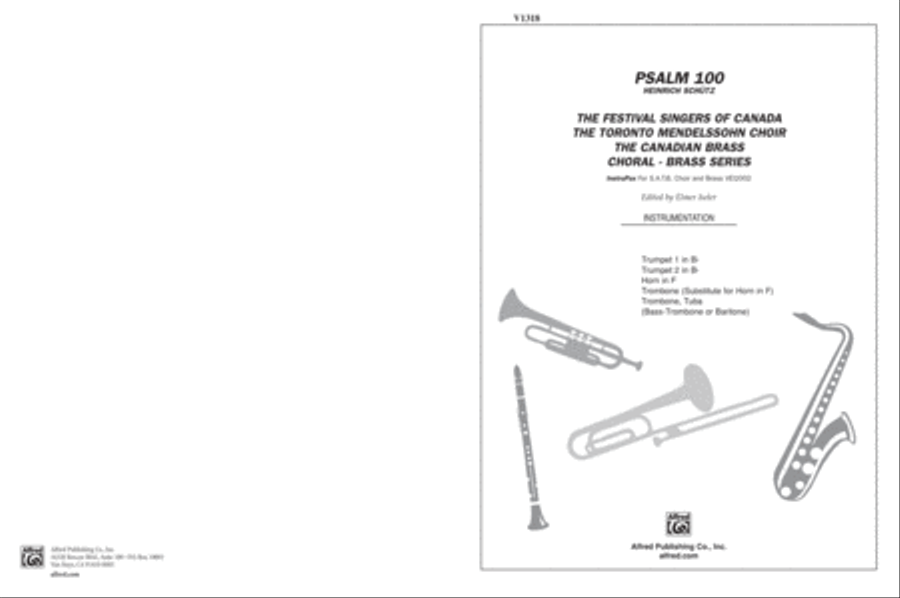 Psalm 100 Choir scores gallery preview page 1